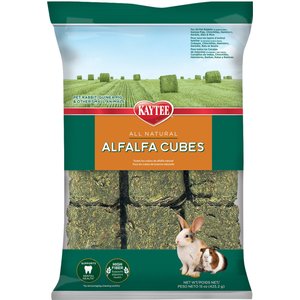 Kaytee Alfalfa Cubes Small Animal Food, 15-oz bag