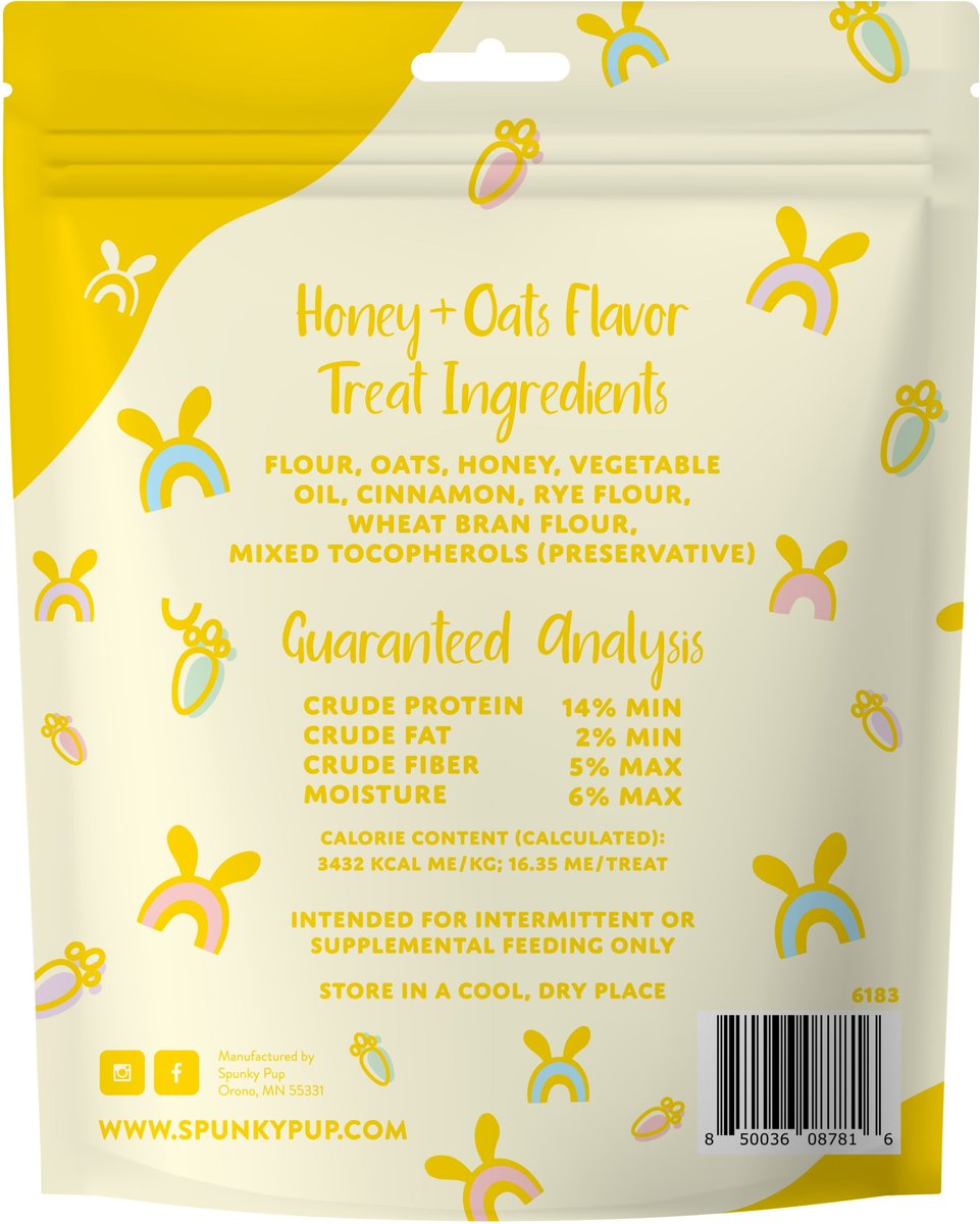SPUNKY PUP Easter Biscuits Hunny Bunny Dog Treat, 10oz bag