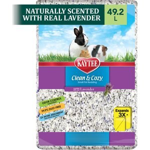 Kaytee Clean & Cozy Scented Small Animal Bedding, Lavender, 49.2-L