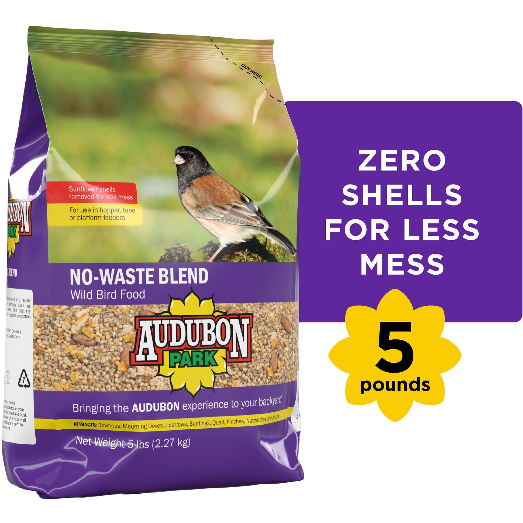 Audubon Park Songbird Blend Wild Bird Food, Bird Food for Outside Feeders,  14-Pound Bag