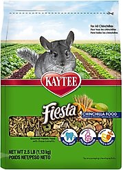 Kaytee Fiesta Gourmet Variety Diet Chinchilla Food, 2.5-lb bag