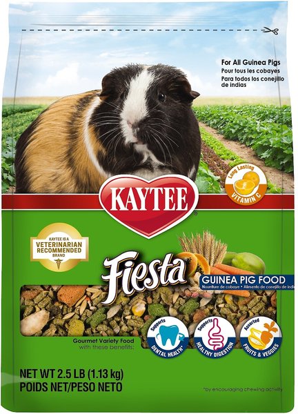 Kaytee Fiesta Gourmet Variety Diet Guinea Pig Food, 2.5-lb bag slide 1 of 10