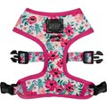 Sassy Woof Reversible Dog Harness, Floral Frenzy, Pink, Small