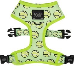 Sassy Woof Reversible Dog Harness, Serving Up Sass, Yellow, XX-Small