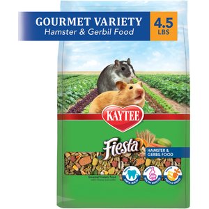 Kaytee Fiesta Gourmet Variety Diet Gerbil & Hamster Food, 4.5-lb bag