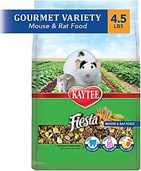Kaytee Fiesta Gourmet Variety Diet Mouse & Rat Food, 4.5-lb bag