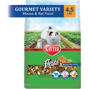 Kaytee Fiesta Gourmet Variety Diet Mouse & Rat Food, 4.5-lb bag