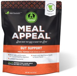 Stashios Meal Appeal Beef & Gut Support Dog & Cat Treat, 4-oz bag