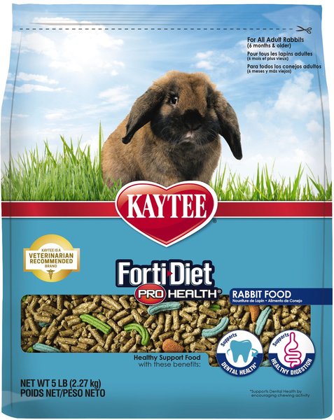 Kaytee Forti-Diet Pro Health Adult Rabbit Food, 5-lb bag slide 1 of 8