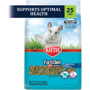Kaytee Forti-Diet Pro Health Chinchilla Food, 25-lb bag