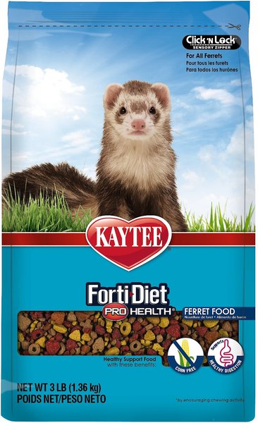 Kaytee Forti-Diet Pro Health Ferret Food, 3-lb bag slide 1 of 9