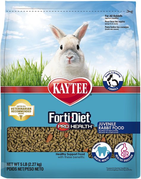 Kaytee Forti-Diet Pro Health Juvenile Rabbit Food, 5-lb bag slide 1 of 8