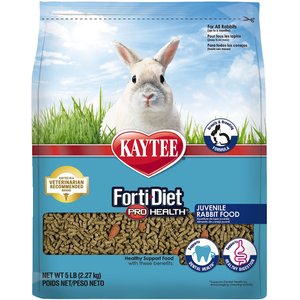 Kaytee Forti-Diet Pro Health Juvenile Rabbit Food, 5-lb bag