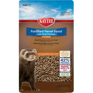 Kaytee Fortified Diet with Real Chicken Ferret Food, 4-lb bag
