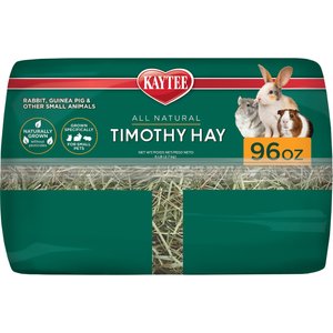 Kaytee Natural Timothy Hay Small Animal Food, 96-oz bag