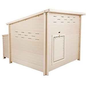 New Age Pet ECOFLEX Jumbo Fontana Chicken Barn, 4 to 6 Chicken Capacity, Tan