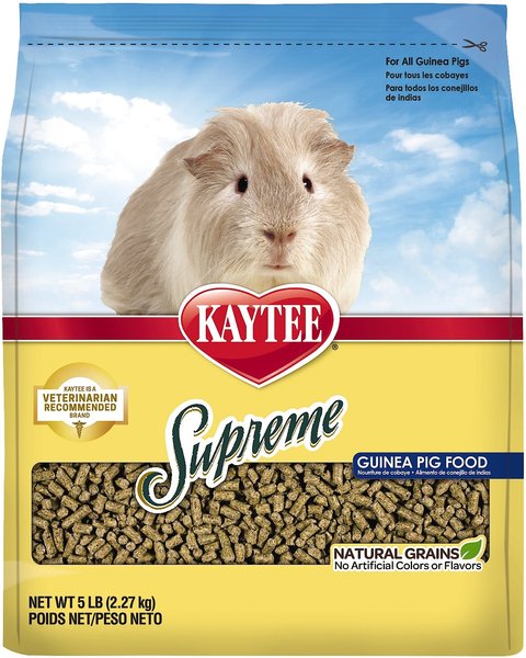Kaytee Supreme Fortified Daily Diet Guinea Pig Food, 5-lb bag slide 1 of 9