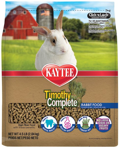 Kaytee Timothy Complete Rabbit Food, 4.5-lb bag slide 1 of 8