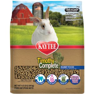 Kaytee Timothy Complete Pelleted Rabbit Food, 4.5-lb bag
