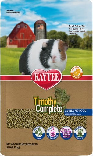 Kaytee Timothy Complete Guinea Pig Food, 5-lb bag