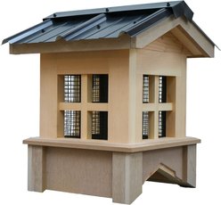 Carolina Coops Gabled Roof Cupola Farm Supplies, Black, 30-in