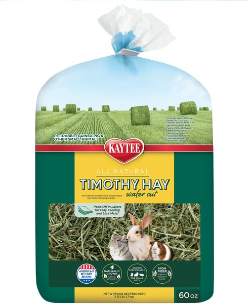 Kaytee Timothy Hay Wafer-Cut Small Animal Food, 60-oz bag slide 1 of 13