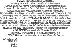 Natural Balance L.I.D. Limited Ingredient Diets White Fish & Sweet Potato Formula Flaked Grain-Free Wet Dog Food, 2.75-oz, case of 24 slide 2 of 4