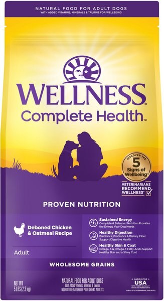 Wellness Complete Health Adult Deboned Chicken & Oatmeal Recipe Dry Dog Food