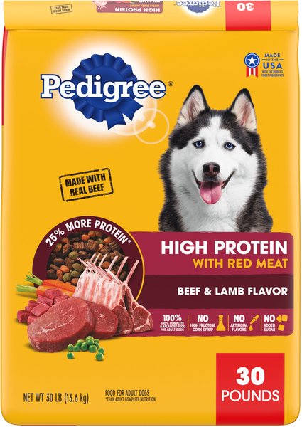PEDIGREE with MarroBites Steak & Vegetable Flavor Pieces Adult Dry Dog  Food, 36-lb bag - Chewy.com