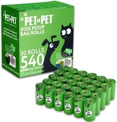 PET N PET Dog Poop Bag, Unscented, 540 count