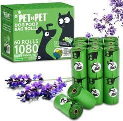 PET N PET Dog Poop Bag, Lavander Scented, 1080 count