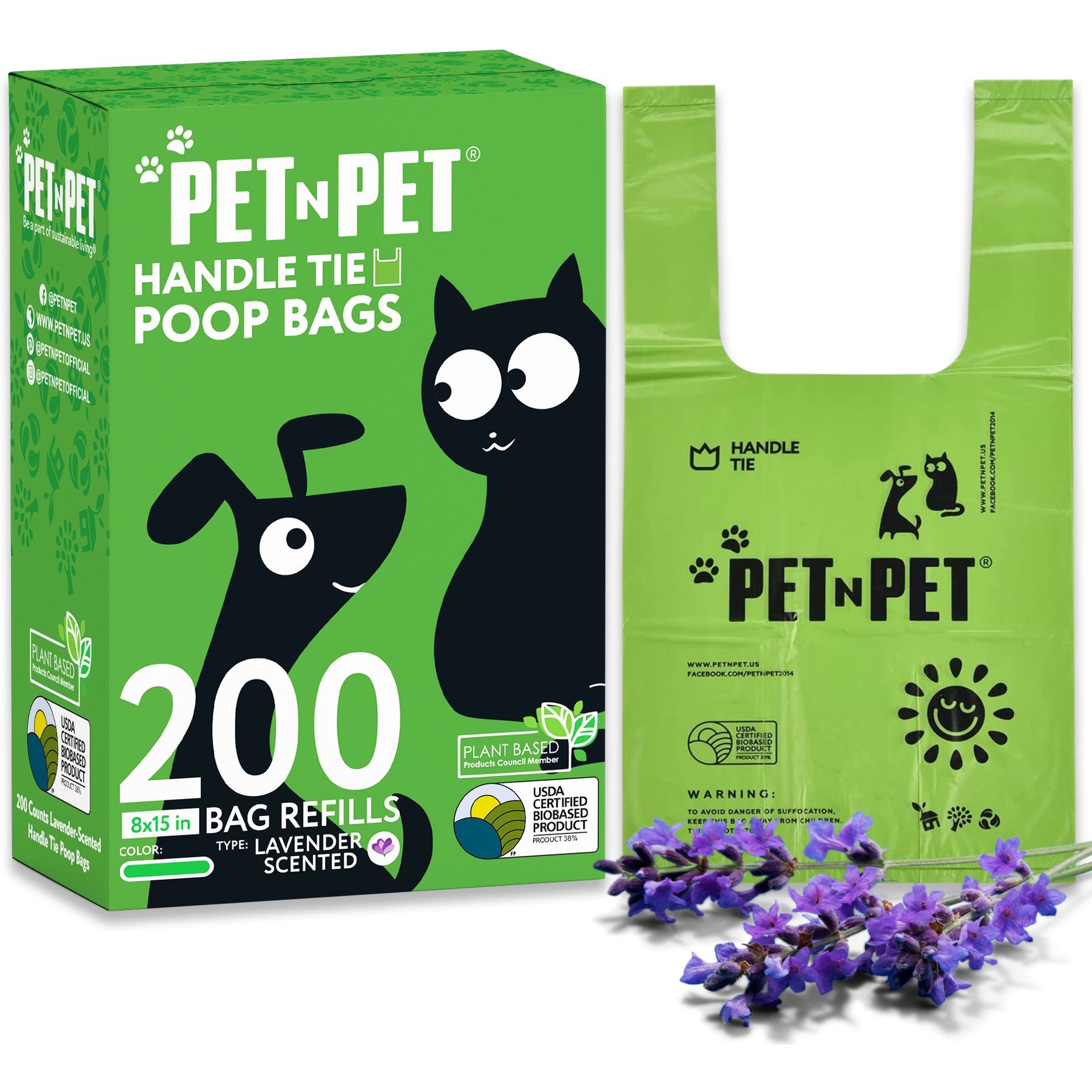 EARTH RATED Dog Poop Bag Holder with Dog Poop Bags, Lavender Scented, 1  Dispenser & 900 bags 