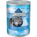 Blue Buffalo Wilderness Denali Dinner with Wild Salmon, Venison & Halibut Grain-Free Canned Dog Food, 12.5-oz, case of 12