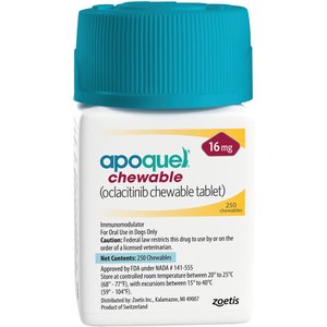 Apoquel (oclacitinib chewable tablet) Chewable for Dogs, 16mg, 1 tablet