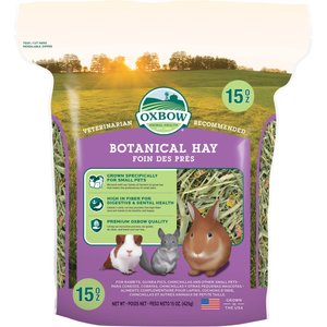 Oxbow Botanical Hay Small Animal Food, 15-oz bag