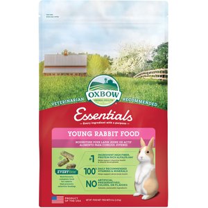 Oxbow Essentials Young Rabbit Food All Natural Rabbit Pellets, 5-lb bag