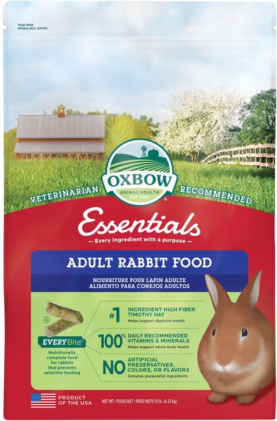 Oxbow Essentials Adult Rabbit Food All Natural Adult Rabbit Pellets, 10-lb bag slide 1 of 9