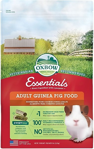 Oxbow Essentials Cavy Cuisine Adult Guinea Pig Food, 5-lb bag slide 1 of 9