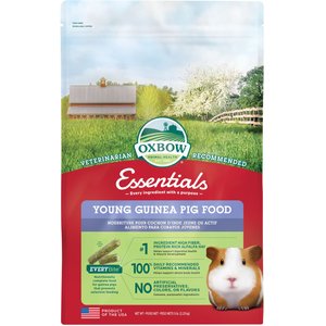 Oxbow Essentials Young Guinea Pig Food All Natural Guinea Pig Pellets, 5-lb bag