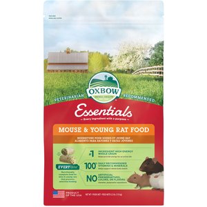 Oxbow Essentials Mouse & Young Rat Food All Natural Mouse & Young Rat Food, 2.5lb.
