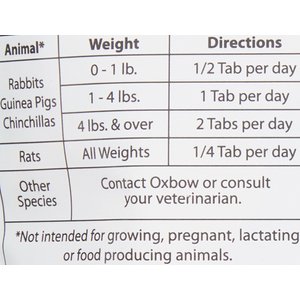 Oxbow Natural Science Digestive Support Small Animal Supplement, 60 count