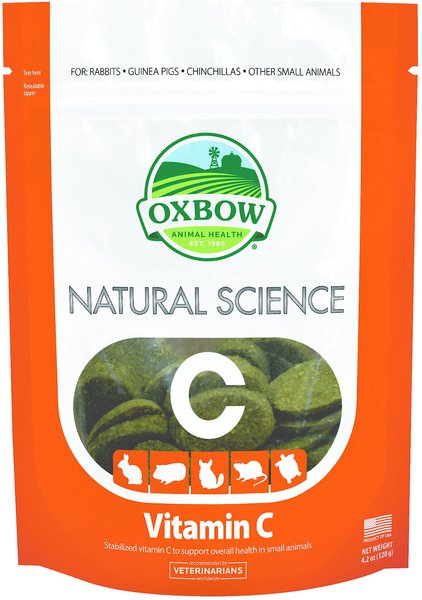 Oxbow Natural Science Vitamin C Small Animal Supplement, 60 count slide 1 of 5