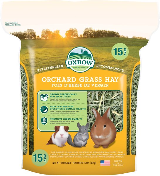 Oxbow Orchard Grass Hay Small Animal Food, 15-oz bag slide 1 of 10