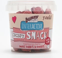 Bunny Nature Crispy Snack Beetroot Rabbit & Hamster Treats, 1.8-oz tub