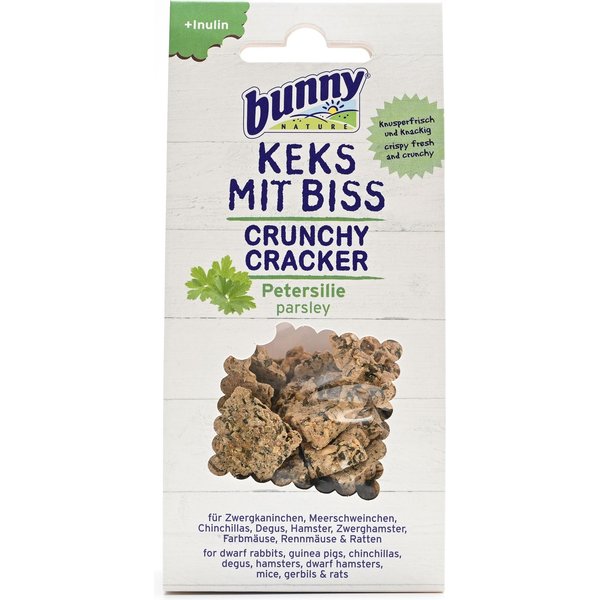 Bunny Nature Crunchy Cracker Parsley Rabbit & Hamster Treats, 1.8-oz bag
