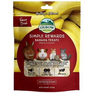 Oxbow Simple Rewards Freeze-Dried Banana Small Animal Treats, 1-oz bag