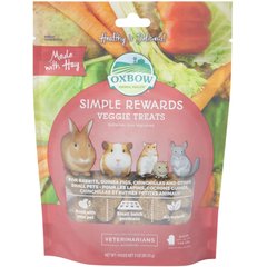 Oxbow Simple Rewards Oven Baked Veggie Small Animal Treats, 3-oz bag