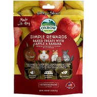 Oxbow Simple Rewards Oven Baked with Apple & Banana Small Animal Treats, 3-oz bag