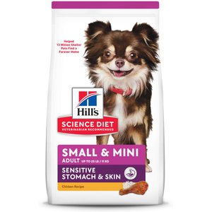 Hill's Science Diet Small & Mini Breed Sensitive Stomach & Sensitive Skin Dry Dog Food, 15-lb bag