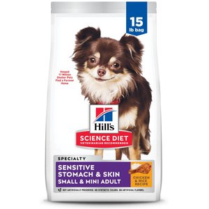 Hill's Science Diet Small & Mini Breed Sensitive Stomach & Sensitive Skin Dry Dog Food, 15-lb bag